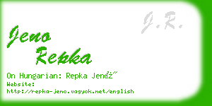 jeno repka business card